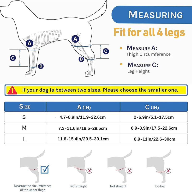 Dog Knee Brace for Torn ACL Hind Leg - ACL Brace for Dogs - Knee Brace for Dogs with Torn ACL - Provides Stable Support - Comfortable & Easy to Use - PawsPlanet Australia