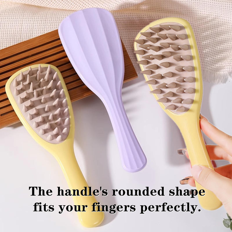 2 PCS Dog Bathing Brush Premium Dog Washing Brush Pet Bath Brush Pet Silicone Shampoo Brush with Handle for Long & Short Hair Pets Dogs Cats,Bathing, Massaging, Hair Removal - PawsPlanet Australia