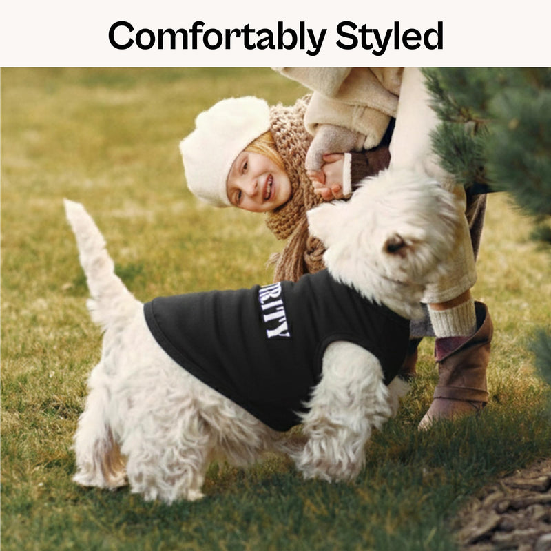 Parisian Pet Dog Shirt – 100% Cotton Shirts for Large Dogs – Black Sleeveless Pet Clothes – Lightweight Dog Security Shirt – Breathable Dogs Clothes - Stretchy Puppy T Shirts 4X-Large - PawsPlanet Australia