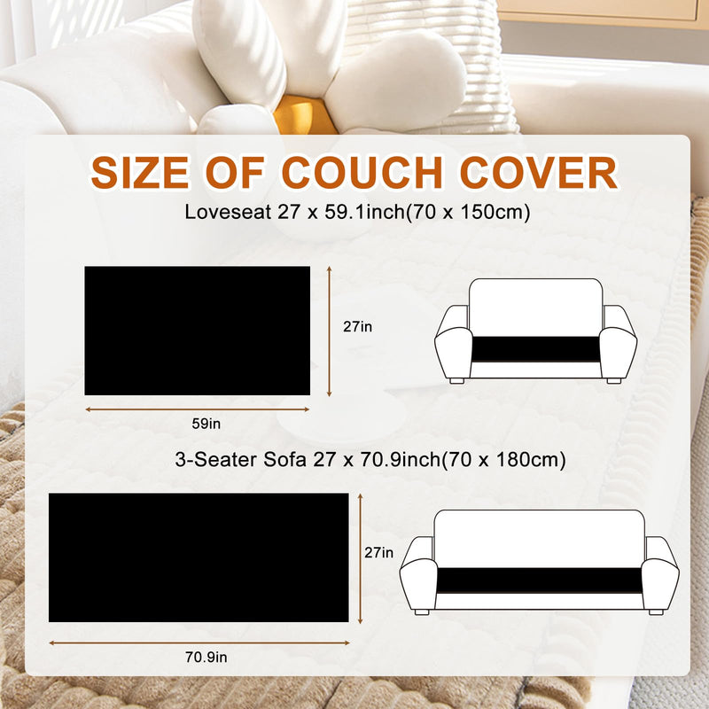 PHOPHO Couch Cover for Dogs Washable, Sofa Cover Protector for l Shape, Non Slip Dog Blanket Cover, Friendly Pet Mat Bed for Outdoor, Soft (Dark Gray, 27.5" x 70.9") Dark Gray 27.5" x 70.9" - PawsPlanet Australia