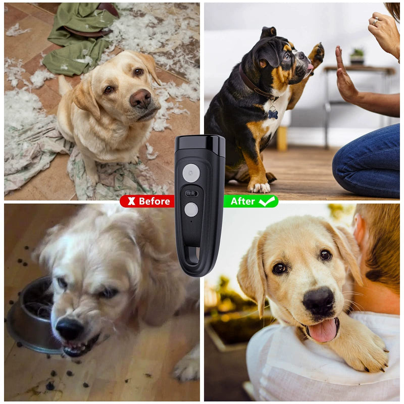 Dog Barking Control Devices,Dog Training Device-Dog Training，Training/Deterrent Modes，Train and Control Your Dog: Effective Barking Control Device LED Flashlight for Training and Behavior Correction - PawsPlanet Australia