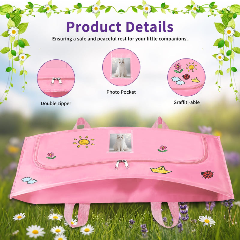 Pet Body Bag for Burial - Eco-Friendly Pet Casket Body Bag for Dogs/Cats/Rats/Rabbits/Pigs/Chickens/Birds 44-48 Lbs - 46.5 x 14.6Inch - Personalized Organic Sack Pet Burial Pod for Cremation - PawsPlanet Australia
