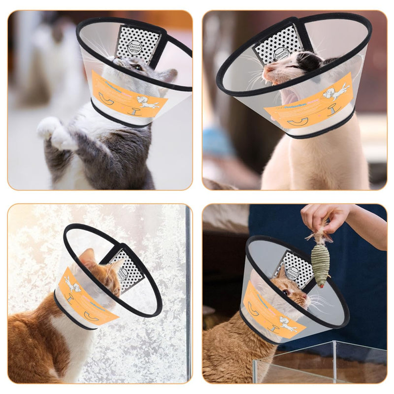 Didiseaon Soft Adjustable Pet Protective Neck Collar for Cats and Dogs Gentle Protection Against Licking and Biting Comfortable Recovery Cone for Small to Medium Animals Skin-Friendly