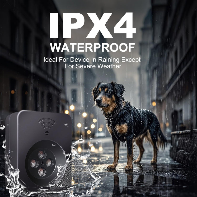 2026 Upgraded Ultrasonic Dog Bark Deterrent, Automatic Anti-Barking Device with 3 Modes, 50FT Long Range Rechargeable Bark Control for Indoor Outdoor Use, Safe for Small Large Dogs (Black) - PawsPlanet Australia
