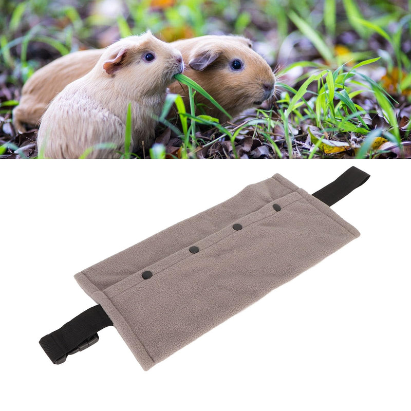 Soft Reptile Sling Carrier with Adjustable Strap, Warm Bearded Dragon Pouch for Lizard, Leopard Gecko, Hamster, Small Animals Grey - PawsPlanet Australia