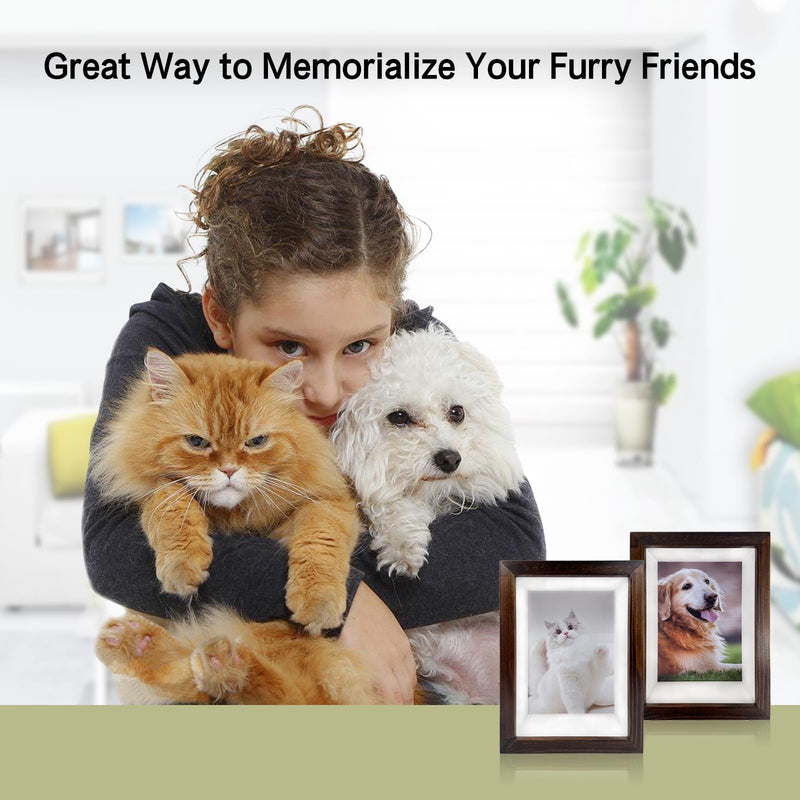 Pet Paw Print Kit with Picture Frame Shadow Box 5x7 for Dogs and Cats Pet Clay Paw Print Impression Kit Keepsake Pet Loss Memorial Sympathy and Remembrance Gifts for Dog Lovers - PawsPlanet Australia