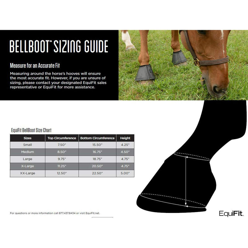 EquiFit Essential Bell Boots Medium - PawsPlanet Australia