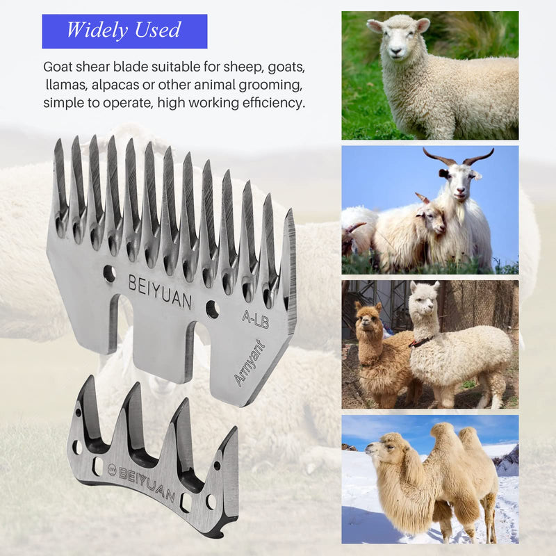 Sheep Shears Replacement Blades, Sheep Shear Clipper Blades, Detachable Blades for Professional Electric Cutter Wool Comb Sheep Clippers, for Grooming Goats Llamas Pet Animals - PawsPlanet Australia