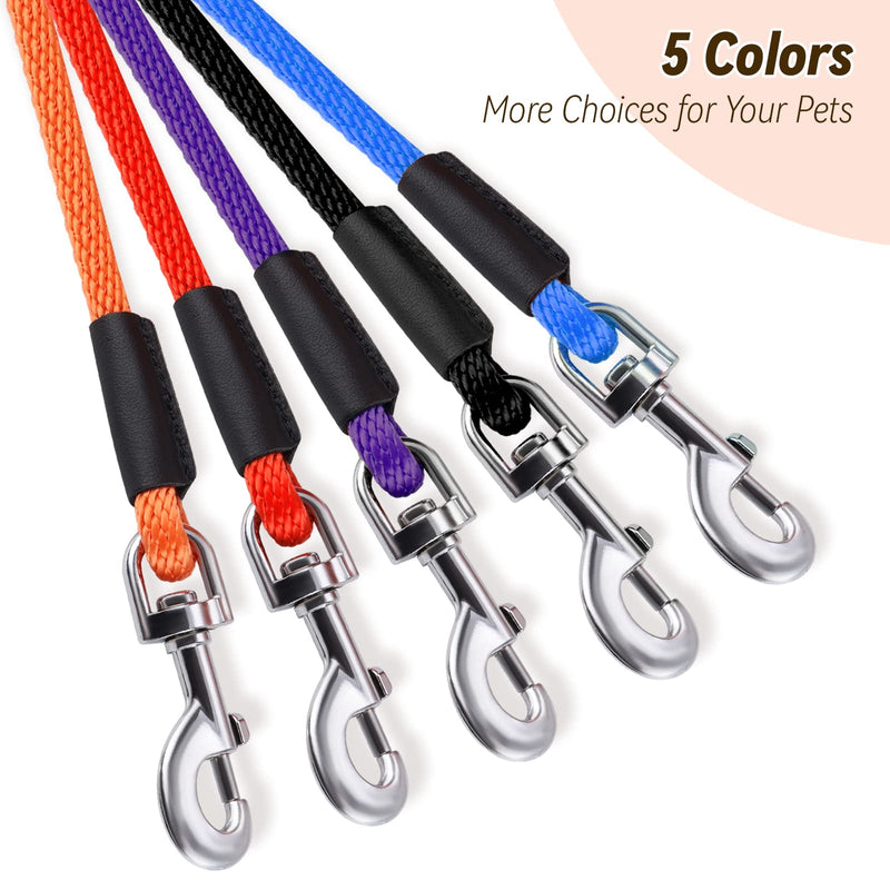 lynxking Check Cord Dog Leash Long Lead Training Tracking Line Comfortable Handle Heavy Duty Puppy Rope 10ft 15ft 30ft 50ft for Small Medium Large Dog Orange 3/8 inch * 50foot - PawsPlanet Australia