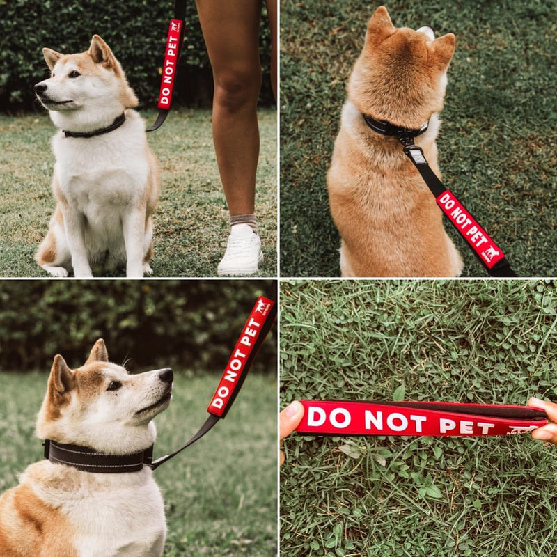 Tuff Pupper Waterproof Leash Sleeve | Fits Any Standard Size 1 Inch Wide Leash | Dual Sided Message | Durable Neoprene & Silicone | Odor & Stink Proof | Easy Secure On & Off (1 Pack, Do Not Pet) Leash Sleeve - 1 Pack - PawsPlanet Australia