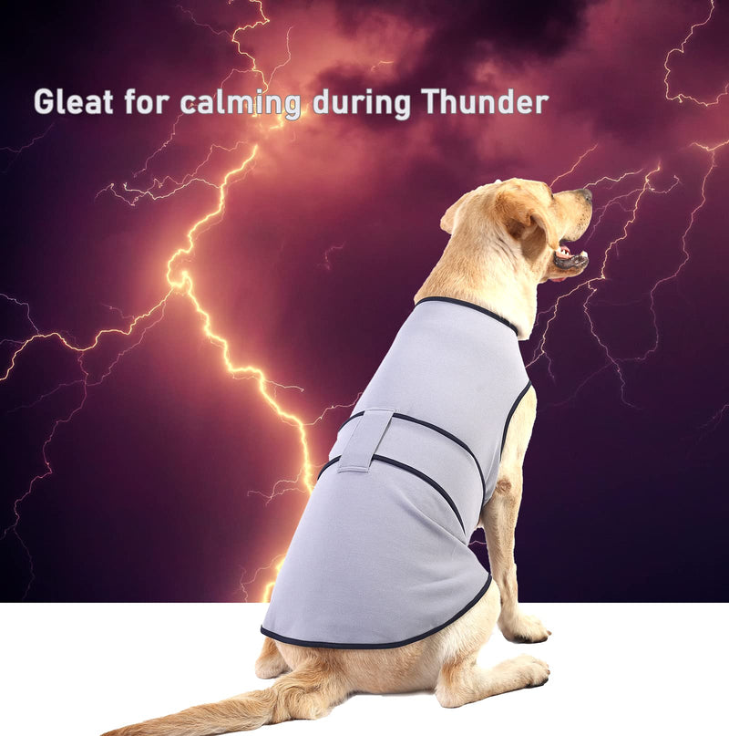 Dog Anxiety Jacket,Dog's Thunder Calming Shirt Wrap Vest for Large Big Dogs,Travel, Fireworks, Separation, Bluish Grey 3XL Sky Blue XXX-Large