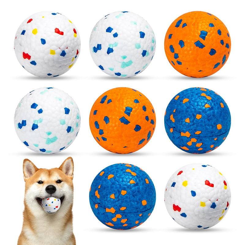Nobleza Dog Ball Toy Training Balls, Aggressive Chewers Teething Chew Indestructible Durable Bouncy Floating Dog Tennis Balls, Interactive Dog Popcorn Ball for Large Dog Small Medium Puppy, 8 PCS 8 Balls - PawsPlanet Australia