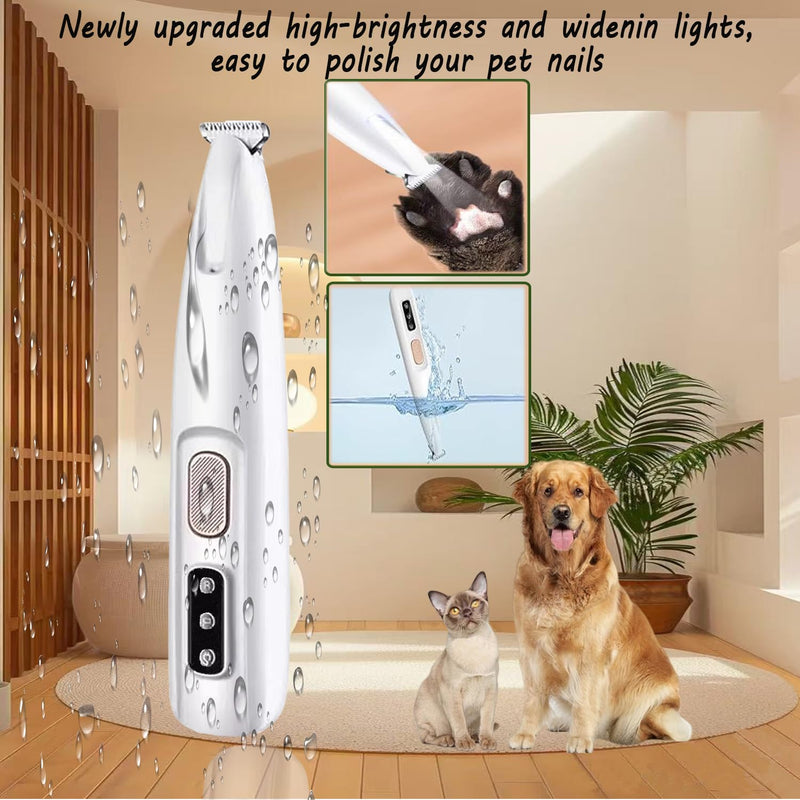 Belvedere Cat Trimmer, Dog Paw Trimmer with Low Noise Trimmers for Grooming, Hair Around Paws Eyes Ears Face Buttocks - PawsPlanet Australia
