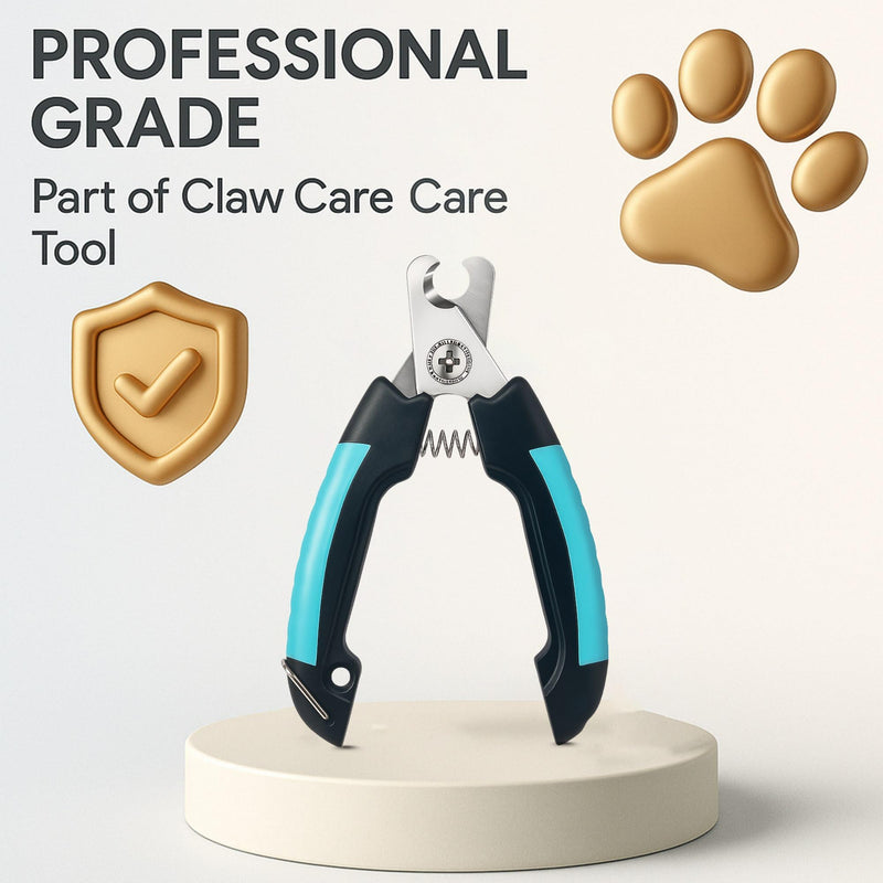Professional Dog Nail Clippers with Safety Guard – Sharpe Stainless Steel Blades & Ergonomic Handle for Easy Nail Trimming of Medium to Large Dogs & Cats - PawsPlanet Australia