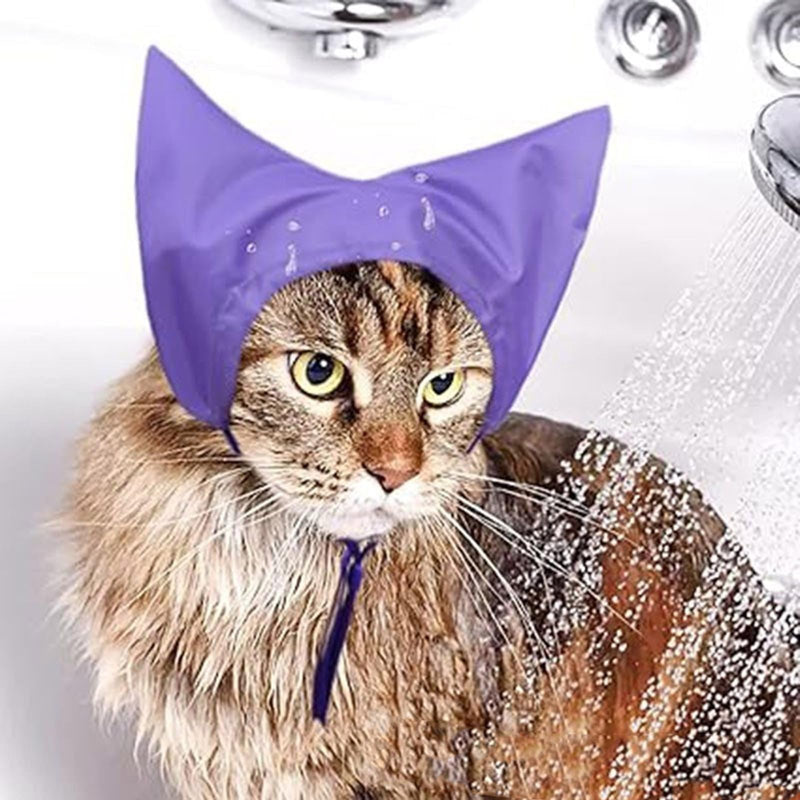 Waterproof Swim Caps for Cats in Various Sizes, Comfortable Pet Ear Protection Shower Hat for Home and Pet Salon