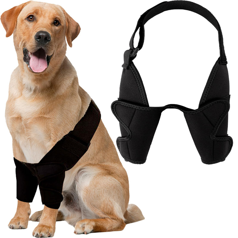 Dog Elbow Protector Pads Elbow Callus Treatment Sleeve for Wounds Front Legs Prevent Licking for Medium Large Dogs L