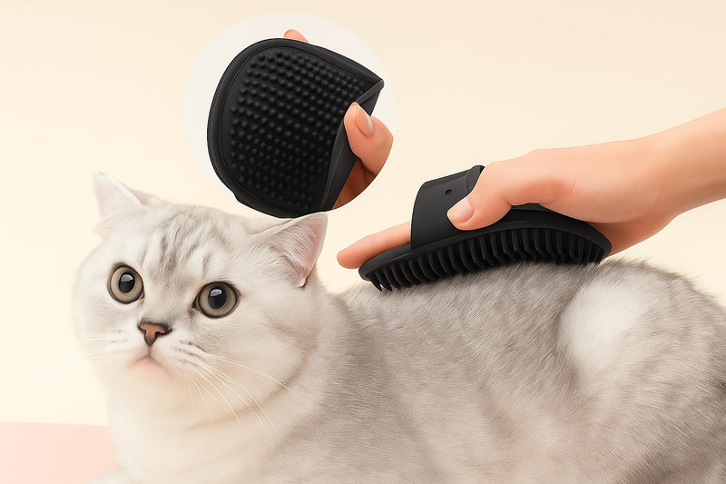 Self Cleaning Slicker Brush, Dog Cat Bunny Pet Grooming Shedding Brush, Easy to Remove Loose Undercoat, Pet Massaging Tool Suitable for Pets with Long or Short Hair (Black) Black