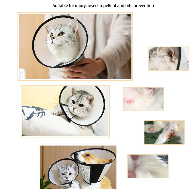7 Pieces of Cat Bathing Supplies,Anti-Scratch Silicone Cat Shoes,Cat Claw Covers, Cat Shower Net Bag,Cat Bathing Bag,Elizabethan Collar (Grey-3) Grey-3 - PawsPlanet Australia