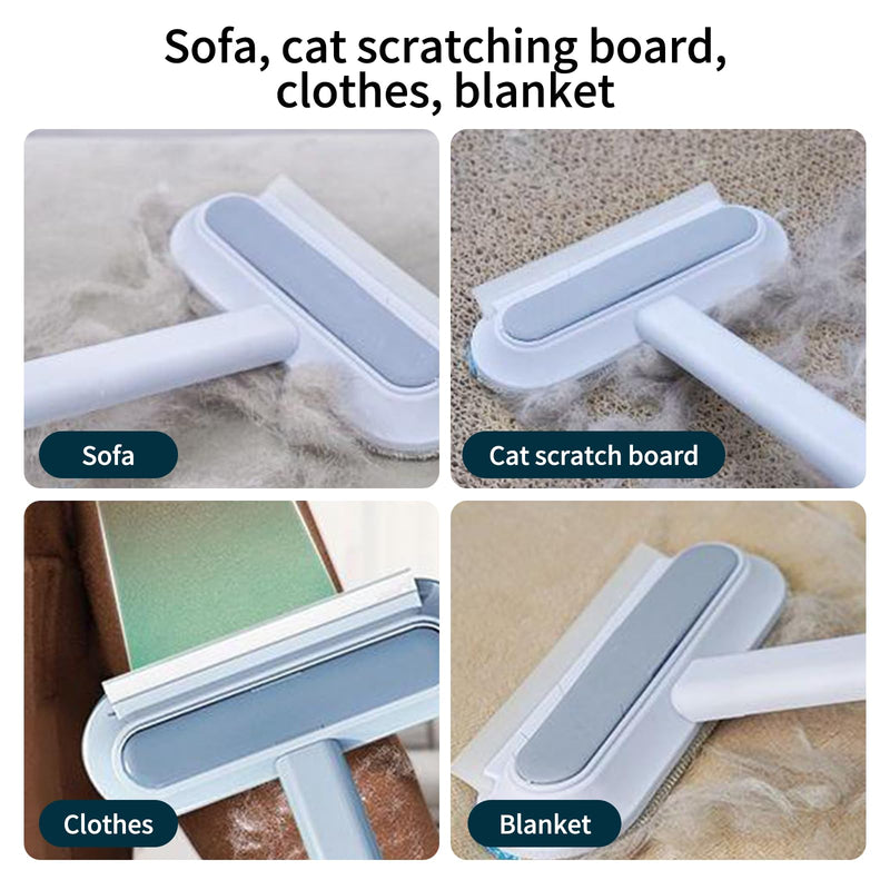 4-in-1 Pet Hair Remover Broom – Multifunctional Brush for Carpets, Rugs, Couch, Tile & Window Screens – Easy Clean Tool with Handle - PawsPlanet Australia