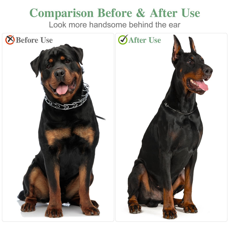 SUPVOX Dog Ear Posting Kit, 4 Pcs Dog Ear Stand Up Support Tool Dog Ear Fixed Correction Vertical Holder with Tape for Doberman Pinscher Dog Ears Sticker Up - PawsPlanet Australia
