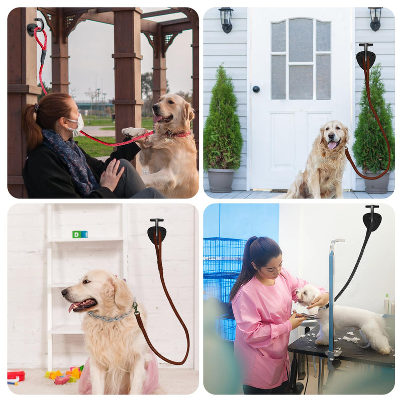 Dog Leash Hooks for Wall Black Dogs Leash Wall Mount Dog Hook for Leashs for Secure and Escape-Proof Hook for Lead Management - PawsPlanet Australia
