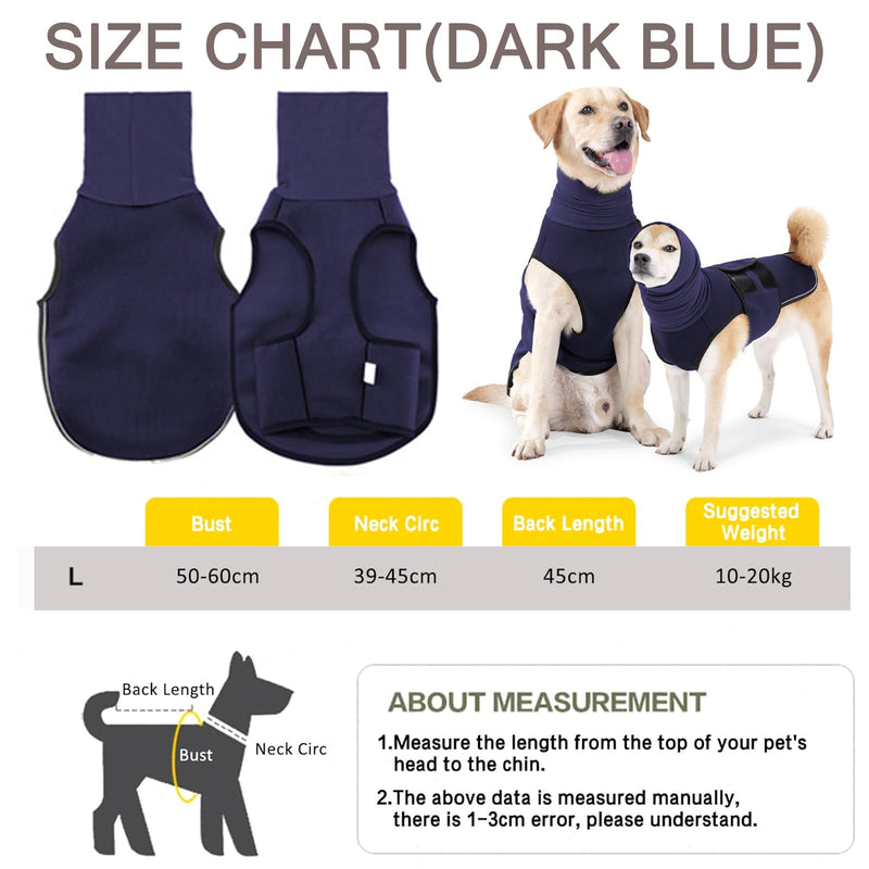 TYXHXTF Anti-Stress Vest, Dog Anxiety Jacket, Soothing Coat, Dog Coat with Soothing Hood, Calming Shirt, Anxiety Relief for Dogs