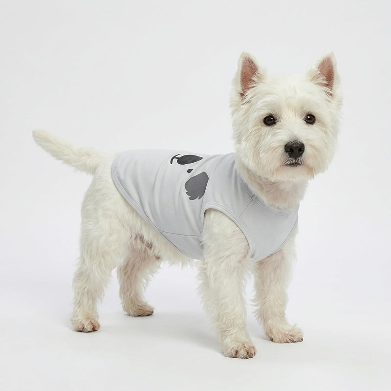 Fitwarm 3 Pack Hippo Sheep Koala Dog Shirt, Summer Clothes for Small Dogs Boy Girls, Funny Pet Outfit, Black, White, Gray, Blue, Medium Hippo-Sheep-Koala