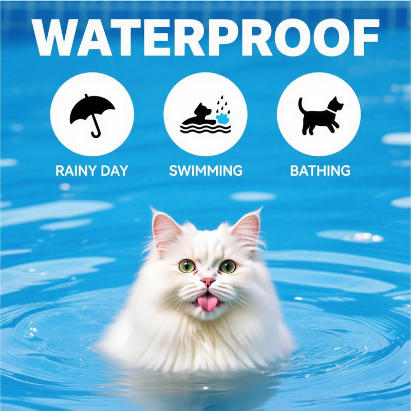 Flea and Tick Collar for Cats,12-Month Protection, Natural Ingredients, Waterproof & Adjustable,Includes Flea Comb & Tick Removal Tool,2 Pack - PawsPlanet Australia