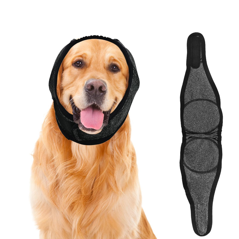 Ear Defenders for Dogs, Noise Cancelling Adjustable Ear Muffs for Dogs, Comfortable Calming Hood for Fireworks, Thunder, Bathing, Grooming(L)