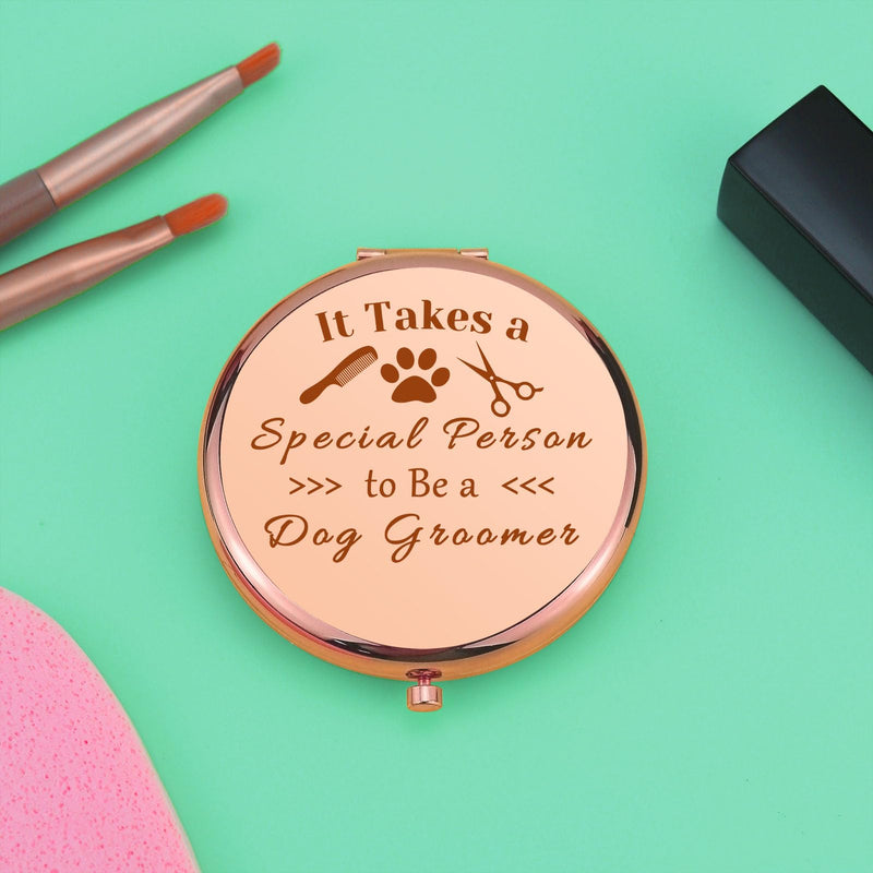 Dog Groomer Gift for Women Dog Hairdresser Compact Makeup Mirror for Dog Stylist Dog Salon Pet Grooming Gifts Dog Lover Gift Appreciation Gift Folding Makeup Mirror Christmas Birthday Gifts Dog Groomer Gift - PawsPlanet Australia
