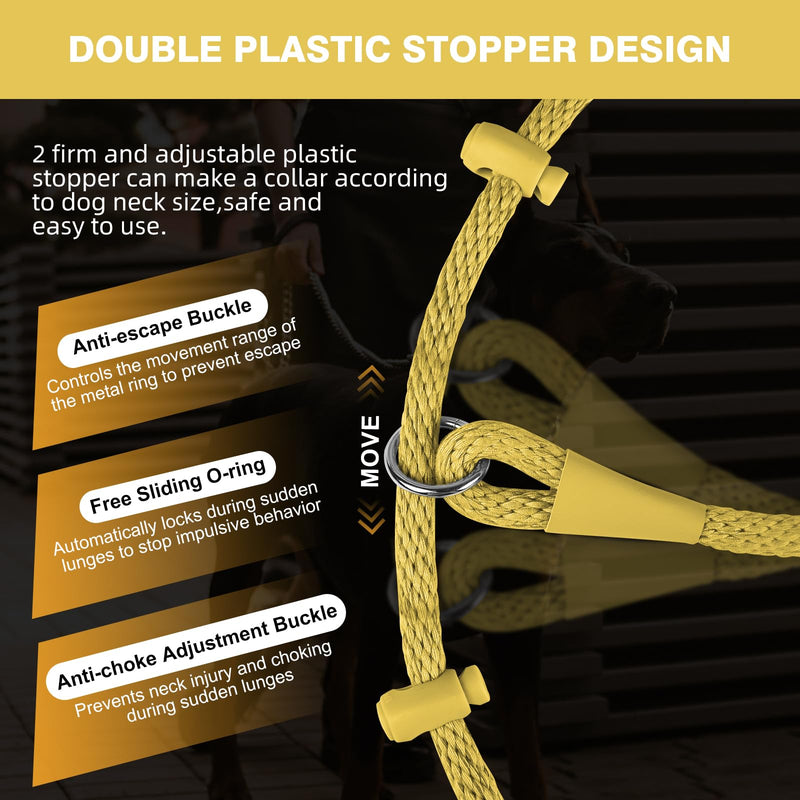Lynxking Dog Leash Slip Lead Reflective Breathable Rope Comfortable Strong No Pull Slip On Pet Training Lead for Dogs - PawsPlanet Australia