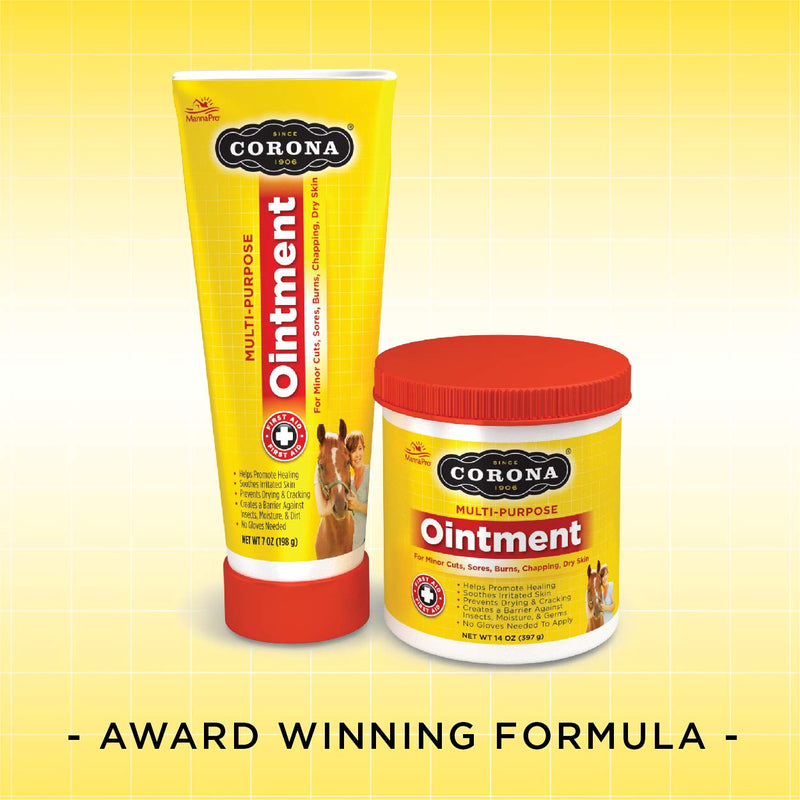 Manna Pro Corona Ointment for Horses | Lanolin-Based Formula Helps Sooth Irritation | 14 Ounces 14 Ounce