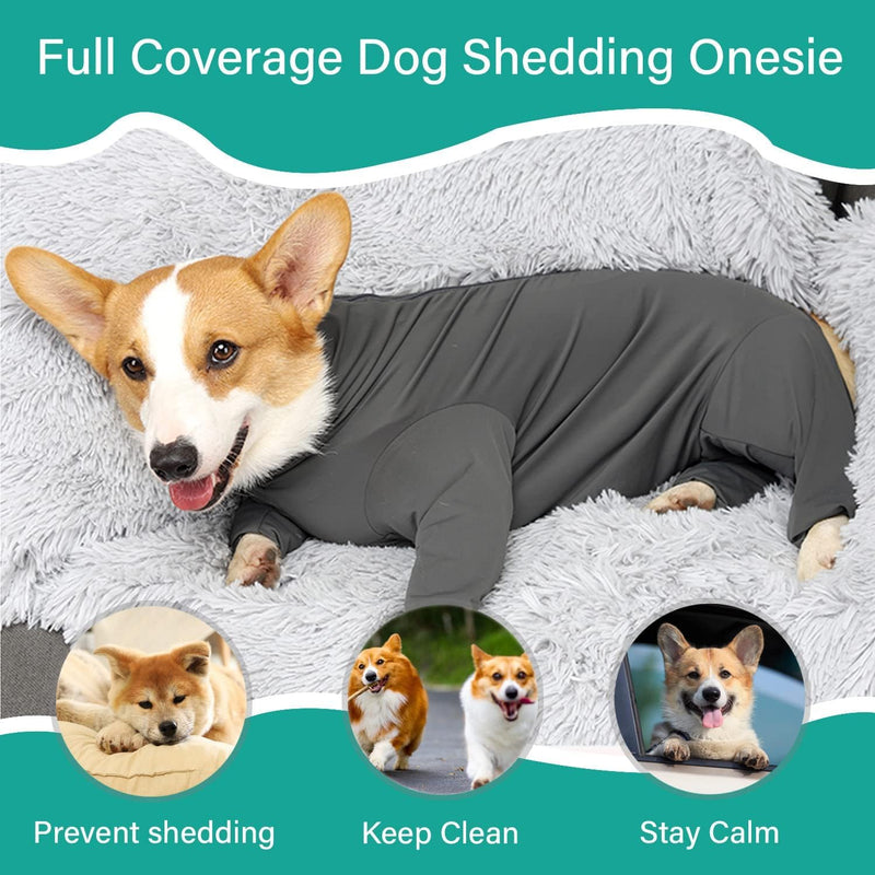 Dog Romper, Surgery Recovery Suit, Dog Pyjama Jumpsuit, Prevents Suit Leaking, Full Coverage, Surgical Recovery Bodysuit for Pets, (XL)
