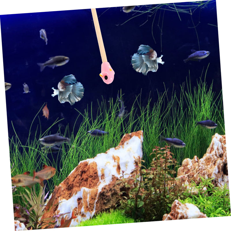 Fish Training Stick Betta Training Toys Fish Tank Decor Betta Wand Toy Betta Bed Tunnel Wand for Fish Training Betta Sticks Betta Toys Decorations Betta Fish Wooden - PawsPlanet Australia