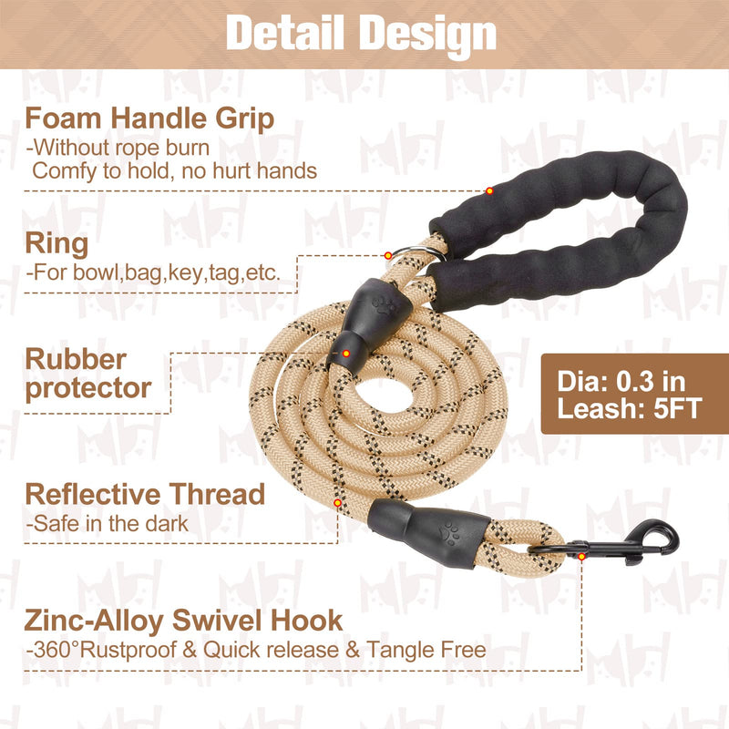 BEAUTYZOO Small Dog Harness and Leash Set,Step in No Choke No Pull Soft Mesh Dog Harnesses Reflective for Extra-Small Medium Puppy Dogs and Cats, Plaid Dog Vest Harness for XS S Pets, Beige XS XSmall(Chest Girth 13" - 14.5") - PawsPlanet Australia
