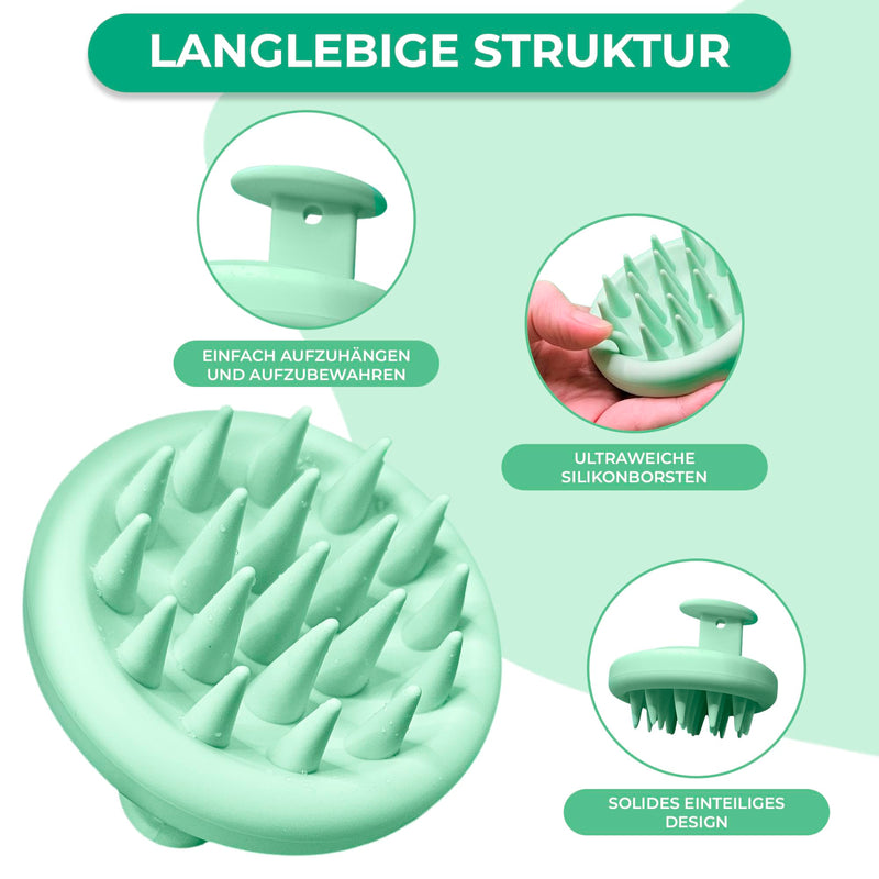 Premium Brush Dog Brush Cat Brush Dog Care Massage Brush Bath Brush Soft Silicone Bristles Dogs Cats Short Hair & Long Hair Rubber Curry for Brushing Loose (Light Green) light green