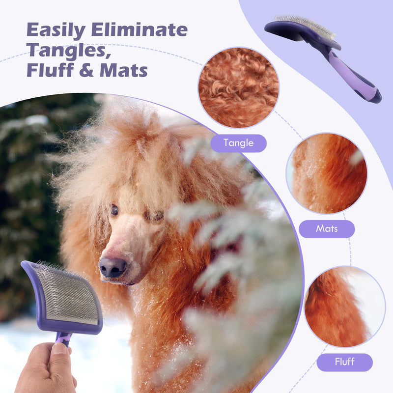Dog Brush for Poodles,Grooming Brush for Dematting, and Detangle,Dog Brush for Poodles,German Shepherd Hair,Pitbulls,Yorkies,Labrador Retriever Grooming and Bathing - PawsPlanet Australia