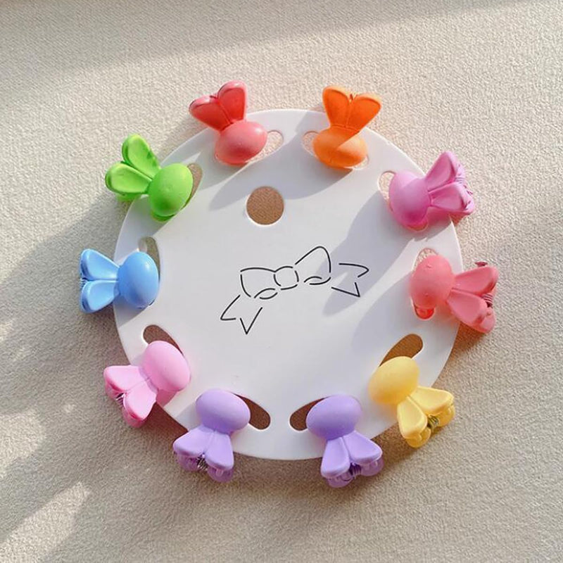 FZBNSRKO 100pcs Mini Hair Claw Clips Colorful Cartoon Animals/Vegetables/Flower Mini Hair Claw Clips Small Barrettes for Baby Girls Toddlers Teens Kids(Random Style)
