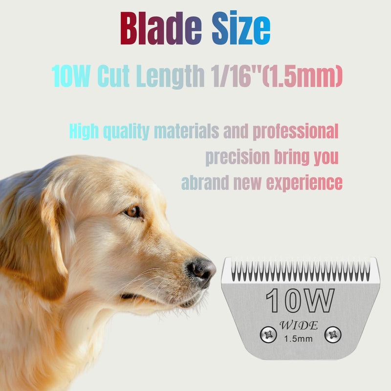 30W Dog Grooming Clipper Replacement Blades, Compatible with Ainds, Oster A5, Wahl Km10 and Other Series Clippers, Blade Size-30W Cut Length 1/50"(0.5mm) 30W - PawsPlanet Australia