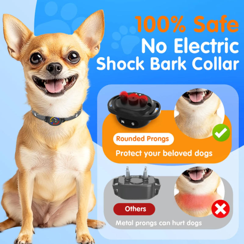 SPEAKY Bark Collar for Small Dogs 5-15lbs – No Shock Dog Bark Collar for Small and Medium Dogs – Bark Collar – Smart Bark Detection – Beep & Vibration – Waterproof – Rechargeable - PawsPlanet Australia