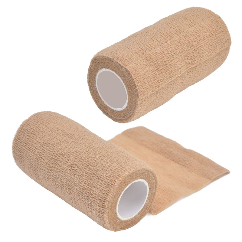 aqxreight 12 pcs Self-adhesive Bandage for Dogs, Cats, Horses, Non-woven Latex Wrap for Wound Care, Healing and Recovery, Breathable, Flexible, Pet Bandage for Home Use