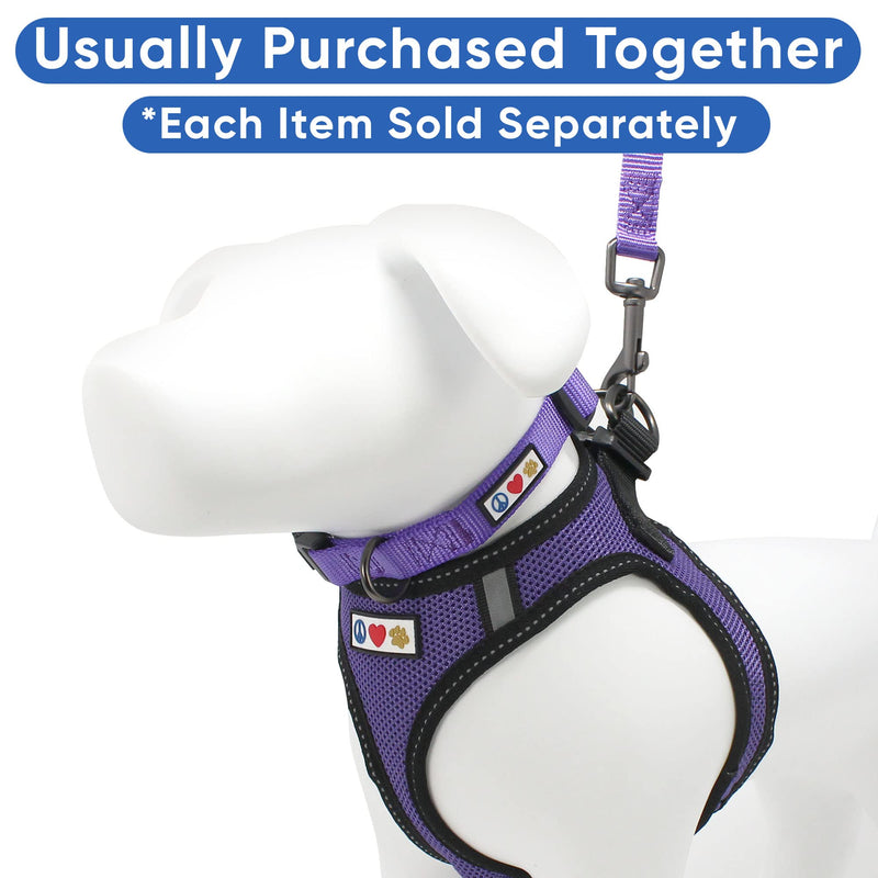 Pawtitas Dog Vest Harness Made with Breathable Air Mesh | All Weather Vest Harness for Extra Small Puppies and Large Cats with Quick-Release Buckle - Extra Small Purple Mesh Dog Harness X-Small (Pack of 1) - PawsPlanet Australia