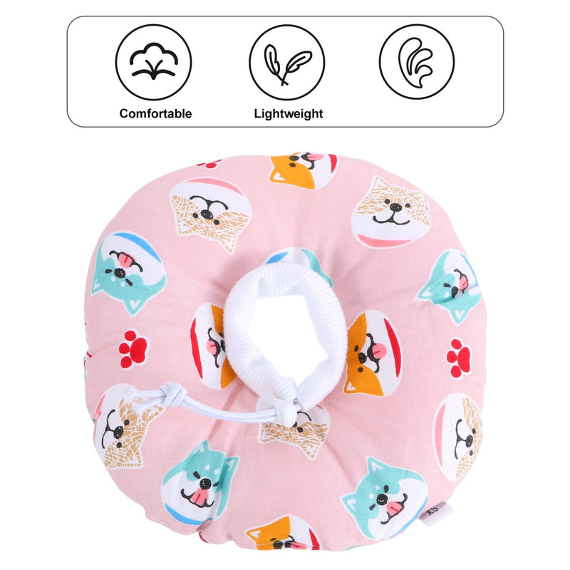 SEWACC Adjustable Surgical Protective Collar for Cats and Kittens Made of Soft Cotton with Comfortable Feel for Wound Healing and Recovery After Injuries