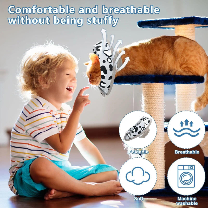Cat Cone Soft and Breathable Cat Cones to Stop Licking Size M Adjustable Dog Cone Suitable for Dogs Puppies and Kittens Size M Fits 17-22cm