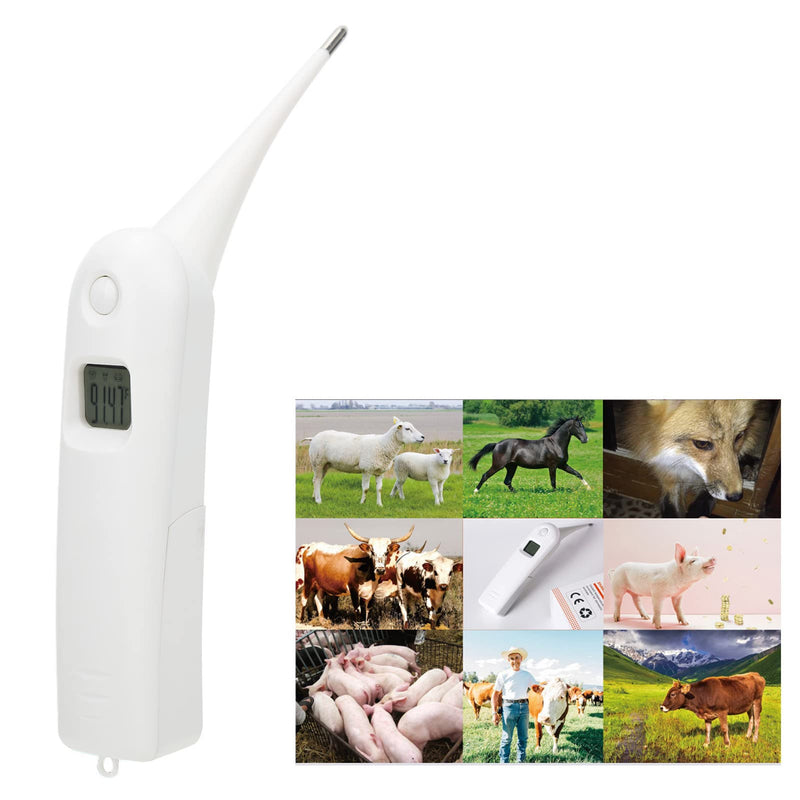 Zerodis Pig Thermometer Electronic LCD Pet Veterinary Thermometer with Memory Function for Dogs Cats Pet Dog Thermometer Horse Anus Thermometer Fast Digital Veterinary Thermometer - PawsPlanet Australia