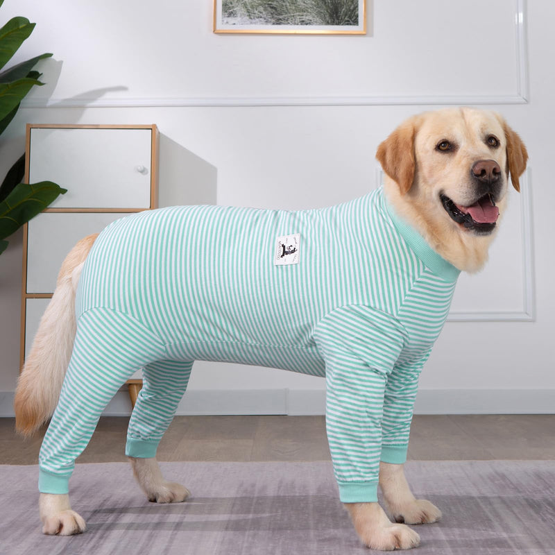 Dog Bodysuit Post Surgery Dog Onesie with Zipper Full Body Dog Pajamas Large Medium Dog Shedding Suit Surgical Suit for Dogs Female/Male Dog Surgery Suit Recovery Suit after Surgery Spay Suit 2XL Turquoise - PawsPlanet Australia