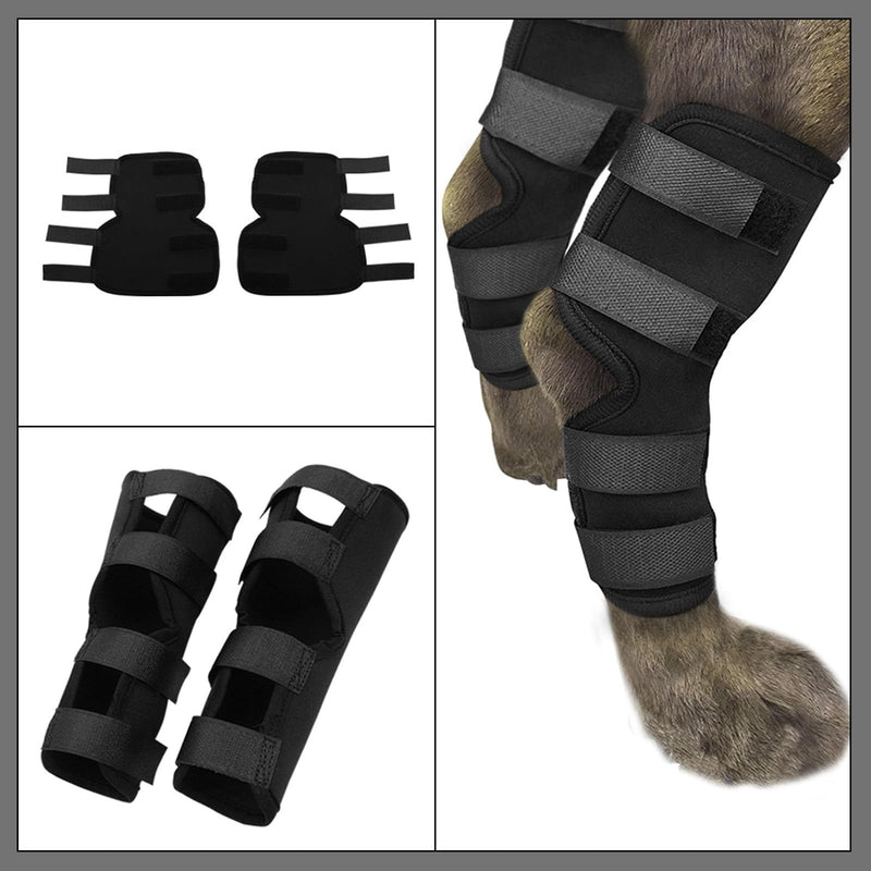 KHIRY Dog Leg Support for Rear Ankle Joints, Dog Knee Brace for Torn Rear Hip, Support for Back Healing of Dogs, Support for Arthritis Wound Arthritis (Medium)