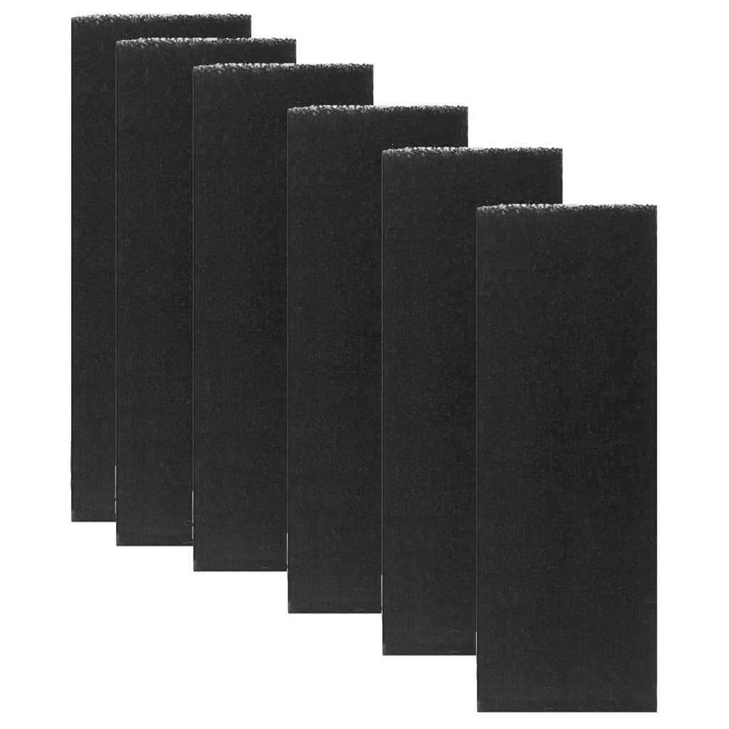 6 Pack Activated Carbon Filters Replacement Compatible with LR 3, 10 Inch x 3.5 Inch Trimmable Pads Absorbing Odors Control Damp