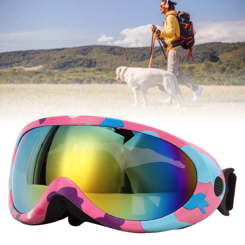 Dog Sunglasses, Dog Goggles Pet Glasses Eye UV Protection Winproof for Dogs Eyes Protection Red Lens White Purple Frame - PawsPlanet Australia