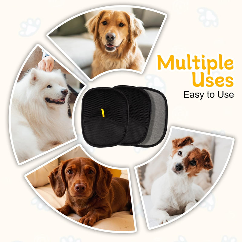 (3PCS) Pet Hair Remover Glove, 2025 New Efficient Grooming Gloves for Pet Hair, Pet Hair Remover Gloves for Dog & Cat, Reusable Pet Hair Remover Glove for Washing, Deshedding, Grooming - PawsPlanet Australia